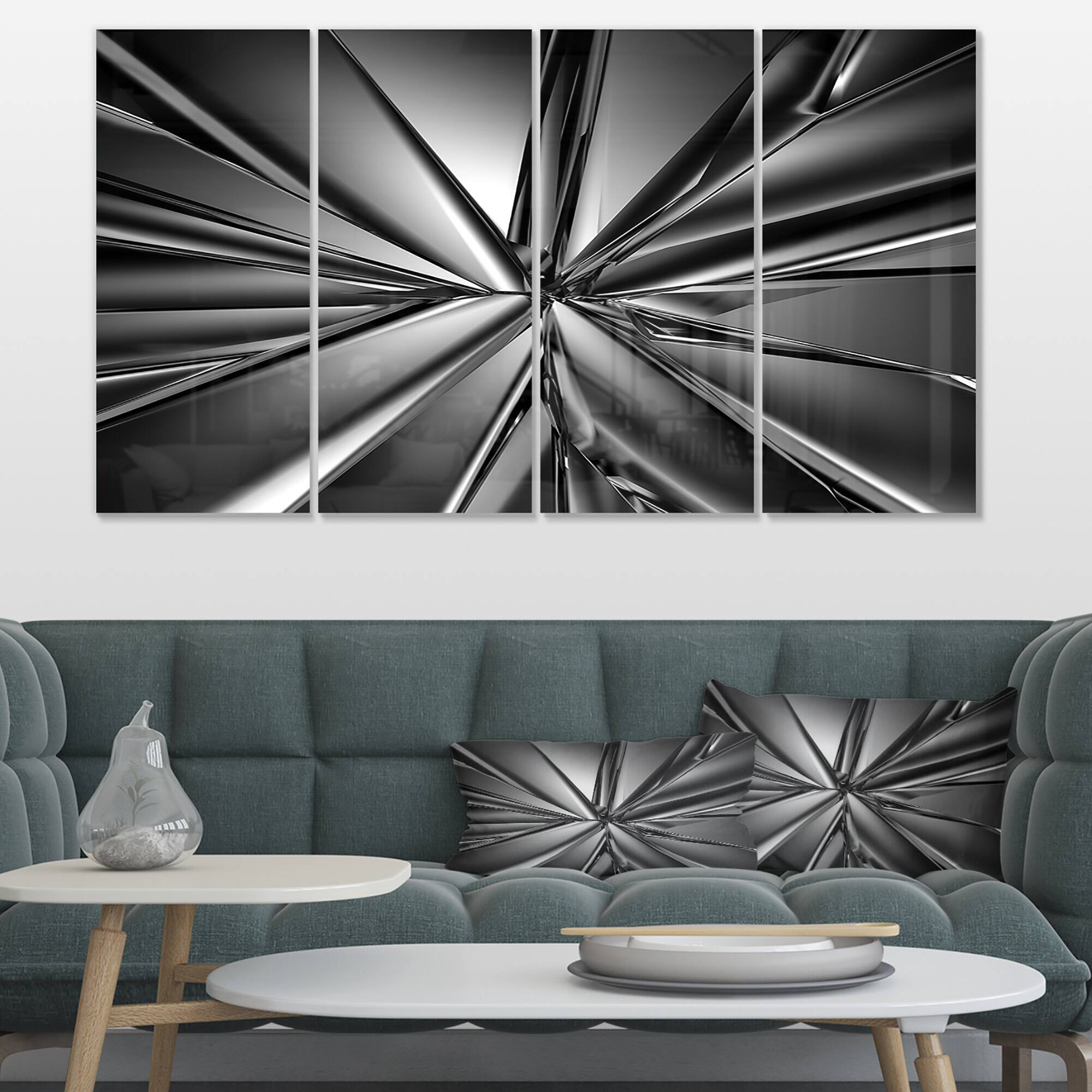 Designart - Futuristic Crystal Background